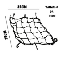 Rede Elástica Aranha para Moto com 2 Extensores - Fixação Segura para Capacete e Carga - imagem 3