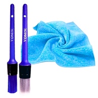 Kit 2 Pincéis Vonixx Detalhamento Automotivo: Limpeza Profissional Interna e Externa - imagem 1