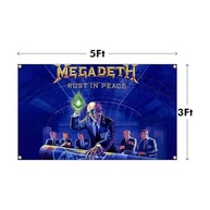 Pôster Megadeth Rust in Peace - Bandeira Decorativa Resistente para Quarto e Área Externa - imagem 4