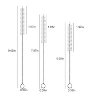 Escova de Canudo Extra Longa 200mm - Limpador de Tubos 10mm para Garrafas e Copos com Bico | Pacote com 10 - imagem 3