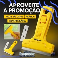 Raspador Adesivo Profissional para Pisos, Vidros e Azulejos - Lâminas Extras e Design Ergonômico - imagem 4