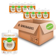 Kit c/ 8und Óleo de Coco Extravirgem Sachê QUALICOCO 80ml - imagem 1