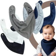 Babador Bandana Menino Impermeavel kit c/4 Ezzif - imagem 4