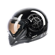 Capacete Aberto Peels F-21 North Preto/Grafite com Queixeira Removível - Segurança e Estilo para Sua Moto - imagem 1