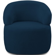 Poltrona Giratória Veludo Azul Carmen F04 - imagem 2
