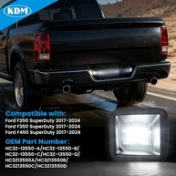 Luz de Placa LED KDM 6000K para Ford F250/F350/F450 Super Duty 2017-2024 - Brilho Superior e Instalação Fácil - imagem 4