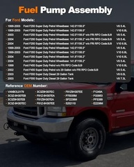 Bomba de Combustível Elétrica para Ford F250, F350, F450, F550 Super Duty V8/V10 - Desempenho e Durabilidade - imagem 3