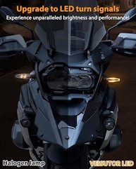 Luzes de Seta LED Âmbar para BMW F750GS, F850GS, R1250GS e Mais - Upgrade Frontal Premium - imagem 4