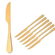 Faca de Churrasco Dourada: Elegância e Corte Perfeito - imagem 1