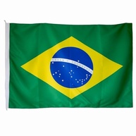Bandeira do Brasil 1,5 Pano 0,68 x 98m - Tecido Dupla Face 100% Poliéster - imagem 2