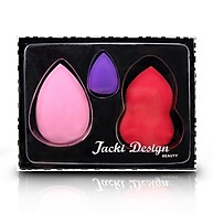 Kit com 3 Esponjas Jacki Design – Hidratação e Cuidado Facial - imagem 2