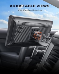 Suporte de CD 1Zero 360° para Tela CarPlay: Instalação Fácil e Visão Perfeita (7-11") - imagem 5