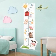 Adesivos Decorativos Régua Crescimento Fazendinha Infantil - Lavável, Seguro e Fácil Aplicação - imagem 2