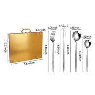 Conjunto de Talheres de Aço Inoxidável 24 Peças - Design Moderno, Resistente e Fácil de Limpar - imagem 4