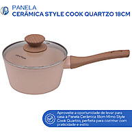 Panela Cerâmica Quartzo 18cm: Cozinhe Fácil! - imagem 1