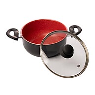 Caçarola Vermelha Cerâmica 20cm: Cozinhe Fácil! - imagem 2
