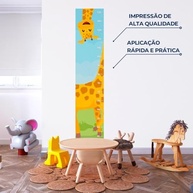 Adesivo Decorativo Régua de Crescimento Girafa Infantil - Lavável, Seguro e Fácil Aplicação - imagem 5