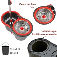 Mop Giratório 360°: Limpeza Rápida e Fácil! - imagem 2