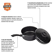 Panela Antiaderente 22cm Preto – Cozinha Rápido e Fácil - imagem 2