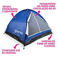 Barraca Camping 4 Pessoas Ontrek: Leve, Resistente e Fácil! - imagem 2
