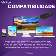 Adaptador Bluetooth USB P2: Som Sem Fio Fácil! - imagem 2