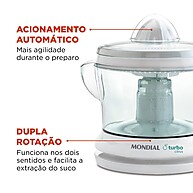 Espremedor Mondial Citrus E-01: Suco Fresco Fácil! - imagem 2