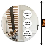 Espelhos Redondos 50cm: Kit 2 + Instalação Fácil! - imagem 2