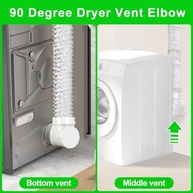 Kit Conexão Secadora 90° - Cotovelo e Conectores para Ventilação Fácil - imagem 4