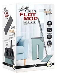 Flat Mop com 1 Refil Extra - Limpeza Fácil e Eficiente com Microfibras - imagem 5