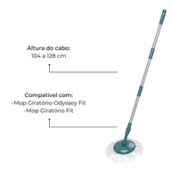 Cabo Mop Giratório Flash Limp: Limpeza Fácil! - imagem 2