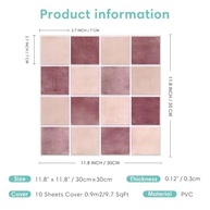 Azulejos Adesivos 3D Commomy - 10 Peças Matte 30x30cm | Reforma Fácil para Cozinha, Banheiro e Sala - imagem 4
