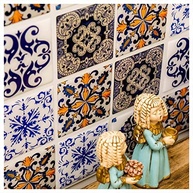 Pastilha Adesiva Azulejo Português Resinada - Kit 4 Placas para Decoração Fácil e Elegante - imagem 2