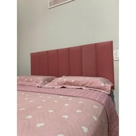 Cabeceira Estofada Modular Rosa para Cama Casal 1,60m - Instalação Fácil sem Furos - imagem 4