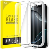 JETech Película de Vidro iPhone 16 Pro 6.3" 3 Unidades: Proteção HD Transparente e Instalação Fácil - imagem 1
