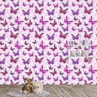 Papel de Parede Infantil Borboletas Rosas: Decore com Facilidade! - imagem 2