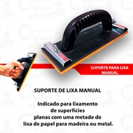 Suporte Manual para Lixa: Lixe Paredes com Facilidade! - imagem 2