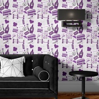 Papel de Parede Londres Roxo Autoadesivo: Transforme sua Sala ou Quarto com Facilidade - imagem 2