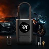 Mini Compressor Portátil: Encha Pneus com Facilidade e Segurança + Kit Reparo Essencial - imagem 3