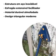 Esfregão Triangular 360° Rotativo - Limpeza de Cantos com Facilidade - imagem 5