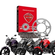 Kit Relação Transmissão Moto Factor 150 com Retentor - Durabilidade e Performance (2014-2025) - imagem 1