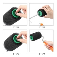 Fafeicy Kit de Revestimento de Canteiro de Tinta Texturizada para Caixa de Carga de Caminhão 4 Polegadas de Tinta e Quadro de Tinta - imagem 4