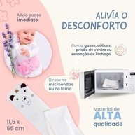Faixa Térmica para Cólica de Bebê com Ervas Naturais - Alívio Rápido para Gases e Dor de Barriga (Azul) - imagem 3