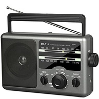 Rádio Portátil AM/FM com Alto-Falante Grande e Duas Fontes de Energia - imagem 2
