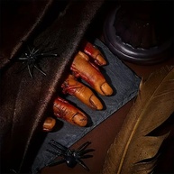 Dedos Falsos Ensanguentados para Halloween - 5 Peças Realistas para Decoração e Brincadeiras - imagem 4