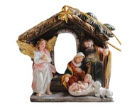 Mini Presépio 8cm em Resina - Sagrada Família Importado para Decoração Natalina - imagem 2