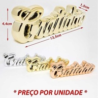 Enfeite Palavra Decorativa Gratidão Família em Porcelana - Escultura Refinada para Decoração de Ambientes - imagem 3
