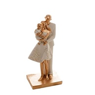 WOLFF - Figura Decorativa Família Unida em Resina Branco 9x7x20cm | Decoração com Sentido e Estilo - imagem 2