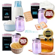 Kit Família! Scoby Kombucha + Kefir De Leite Ganhe Kefir De Água + Iogurte + 4x 250ml Com Tampa - imagem 3