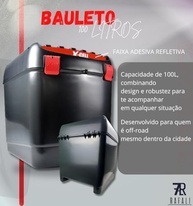 Baú Bauleto 100L para Entregadores: Segurança e Praticidade para sua Moto CG Titan Fan 150/160 - imagem 3