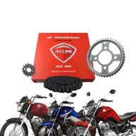 Kit Relação Completa Titan 150 Fan 150 CG 150 2004-2015 com Retentor Allen - Aço 1045 Resistente - imagem 2